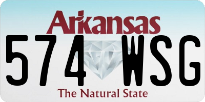 AR license plate 574WSG