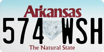 AR license plate 574WSH