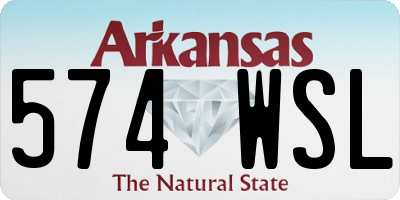 AR license plate 574WSL