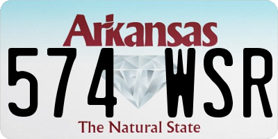 AR license plate 574WSR