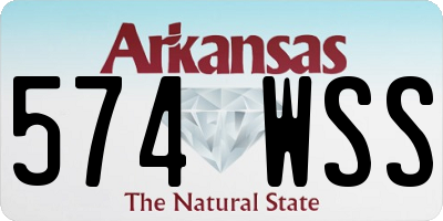 AR license plate 574WSS