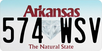 AR license plate 574WSV