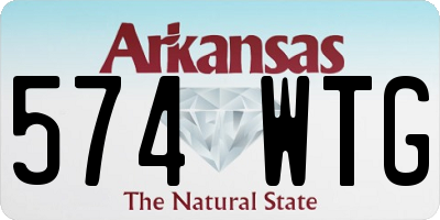 AR license plate 574WTG