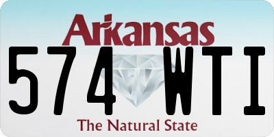 AR license plate 574WTI