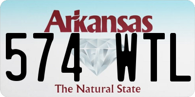 AR license plate 574WTL