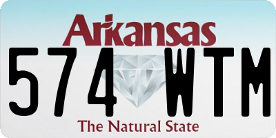 AR license plate 574WTM