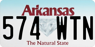 AR license plate 574WTN