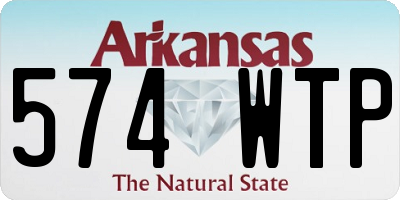 AR license plate 574WTP