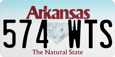 AR license plate 574WTS