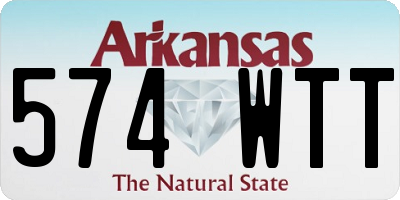 AR license plate 574WTT