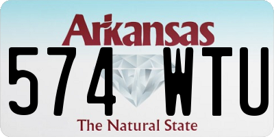AR license plate 574WTU