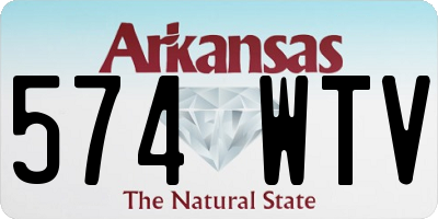 AR license plate 574WTV