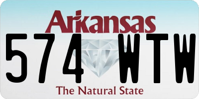 AR license plate 574WTW