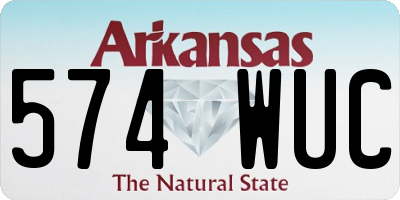AR license plate 574WUC