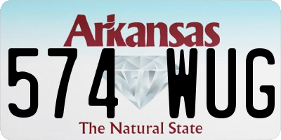 AR license plate 574WUG