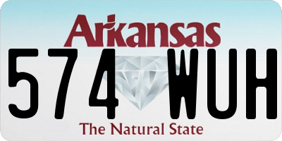 AR license plate 574WUH