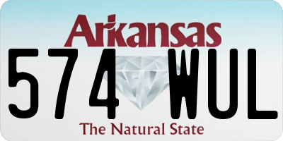 AR license plate 574WUL