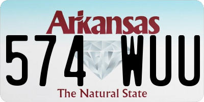 AR license plate 574WUU