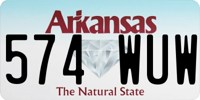 AR license plate 574WUW