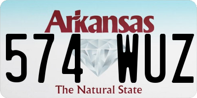 AR license plate 574WUZ