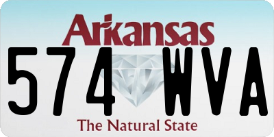 AR license plate 574WVA