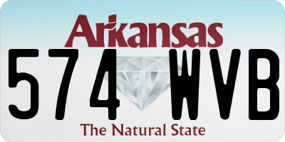 AR license plate 574WVB