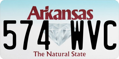 AR license plate 574WVC