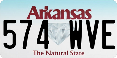 AR license plate 574WVE