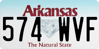 AR license plate 574WVF