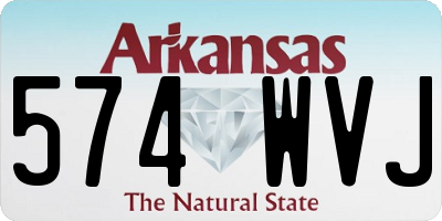 AR license plate 574WVJ