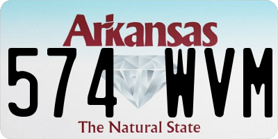 AR license plate 574WVM