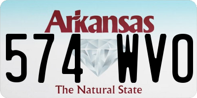 AR license plate 574WVO