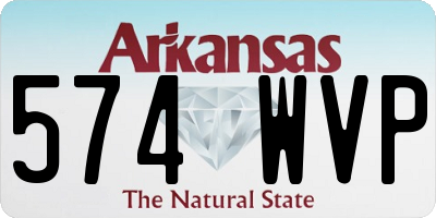 AR license plate 574WVP