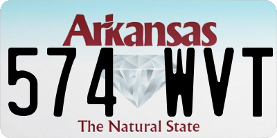 AR license plate 574WVT