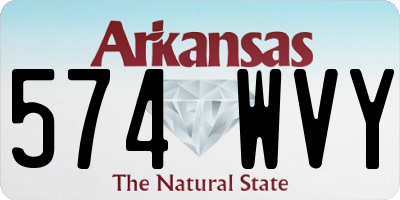 AR license plate 574WVY