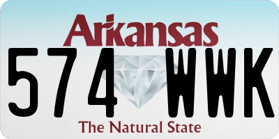 AR license plate 574WWK