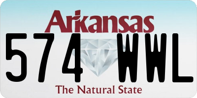 AR license plate 574WWL