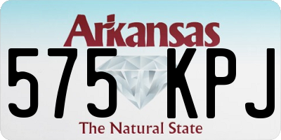 AR license plate 575KPJ