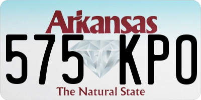 AR license plate 575KPO
