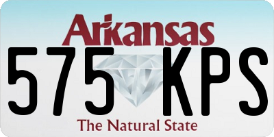 AR license plate 575KPS