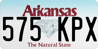 AR license plate 575KPX