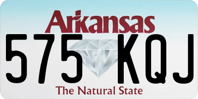 AR license plate 575KQJ