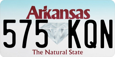 AR license plate 575KQN
