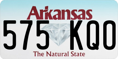 AR license plate 575KQO