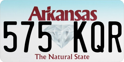 AR license plate 575KQR