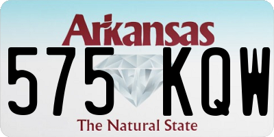 AR license plate 575KQW