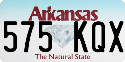 AR license plate 575KQX