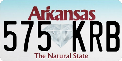 AR license plate 575KRB