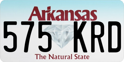 AR license plate 575KRD
