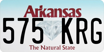 AR license plate 575KRG